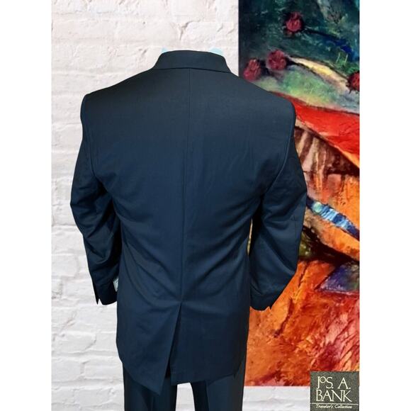 New Jos A Bank 41R Traveler Navy Blue Blazer Sport Coat Jacket - Picture 7 of 16
